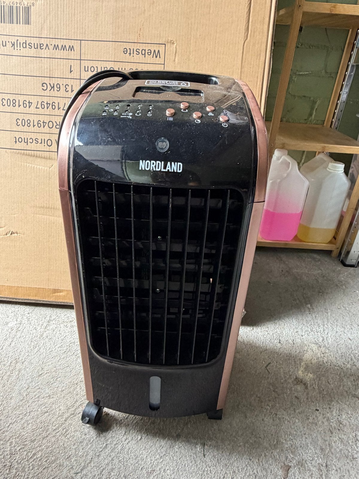 Nordland Mobiele aircooler, Ophalen, Gebruikt, Minder dan 60 m³, 3 snelheden of meer
