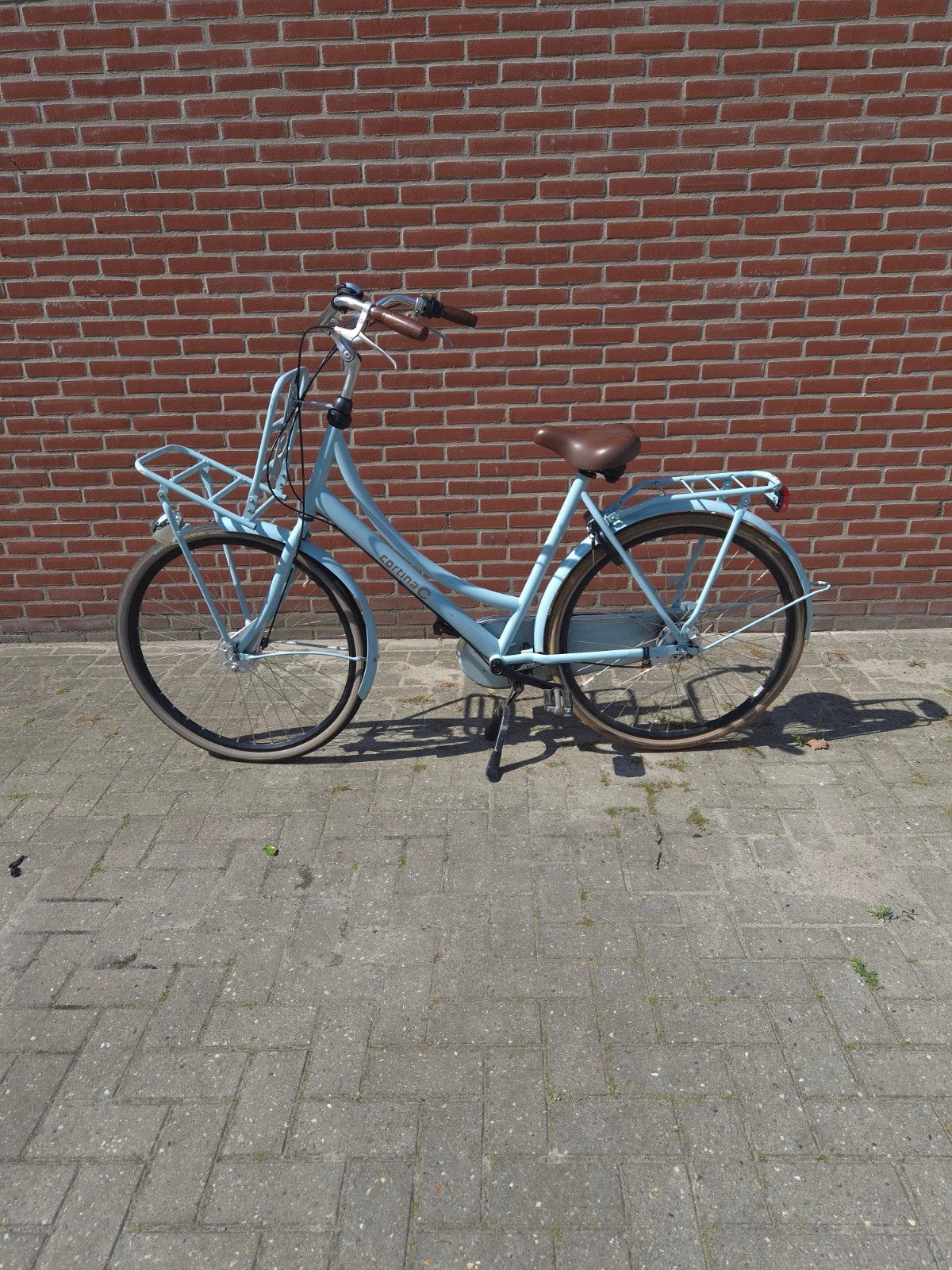 Cortina damesfiets met voordrager en 3 versnellingen, Fietsen en Brommers, Gebruikt, Velgrem, Versnellingen, Ophalen