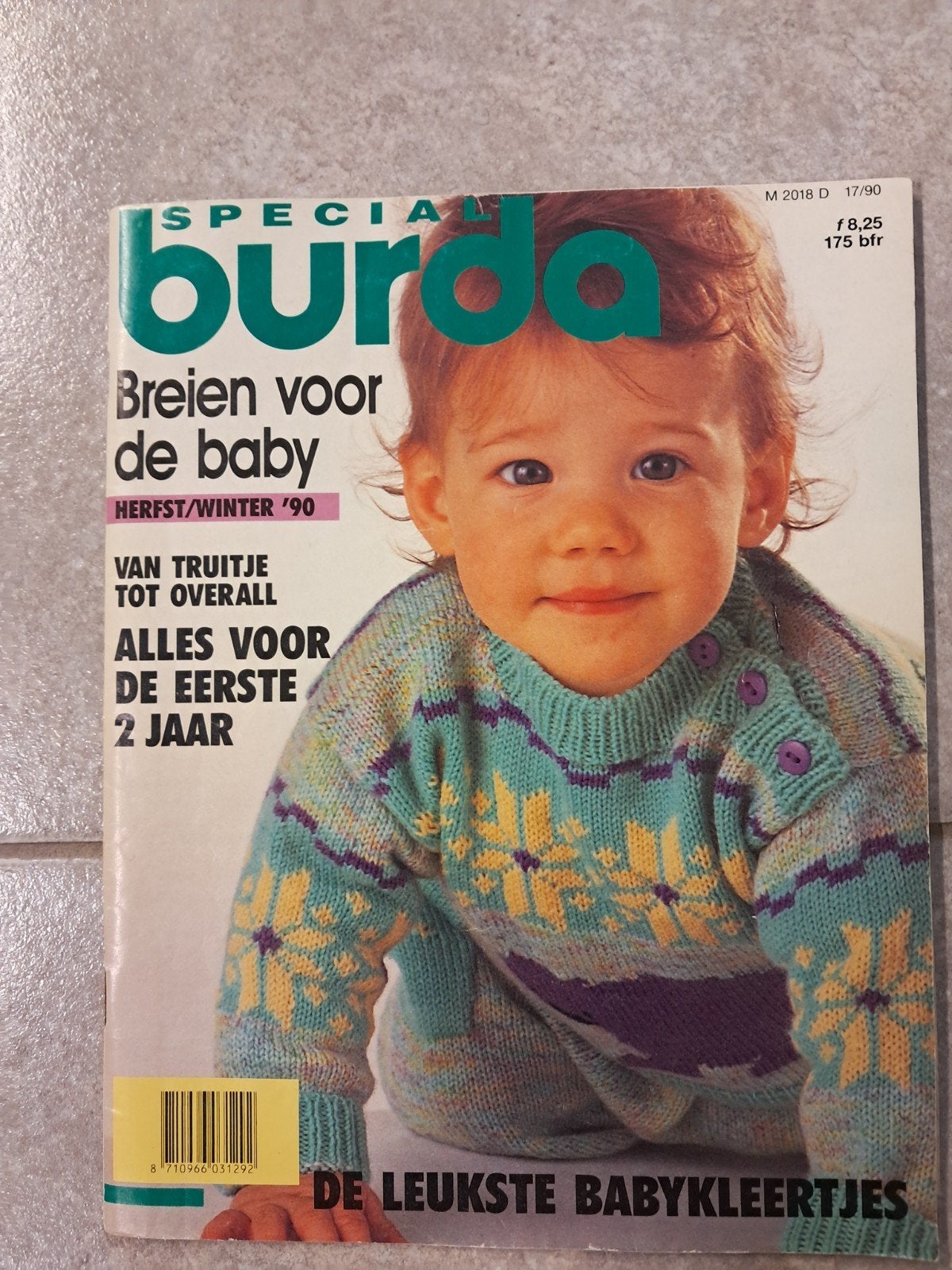 burda vintage breien voor de baby 1990, Verzenden, Gebruikt, Kind, Burda