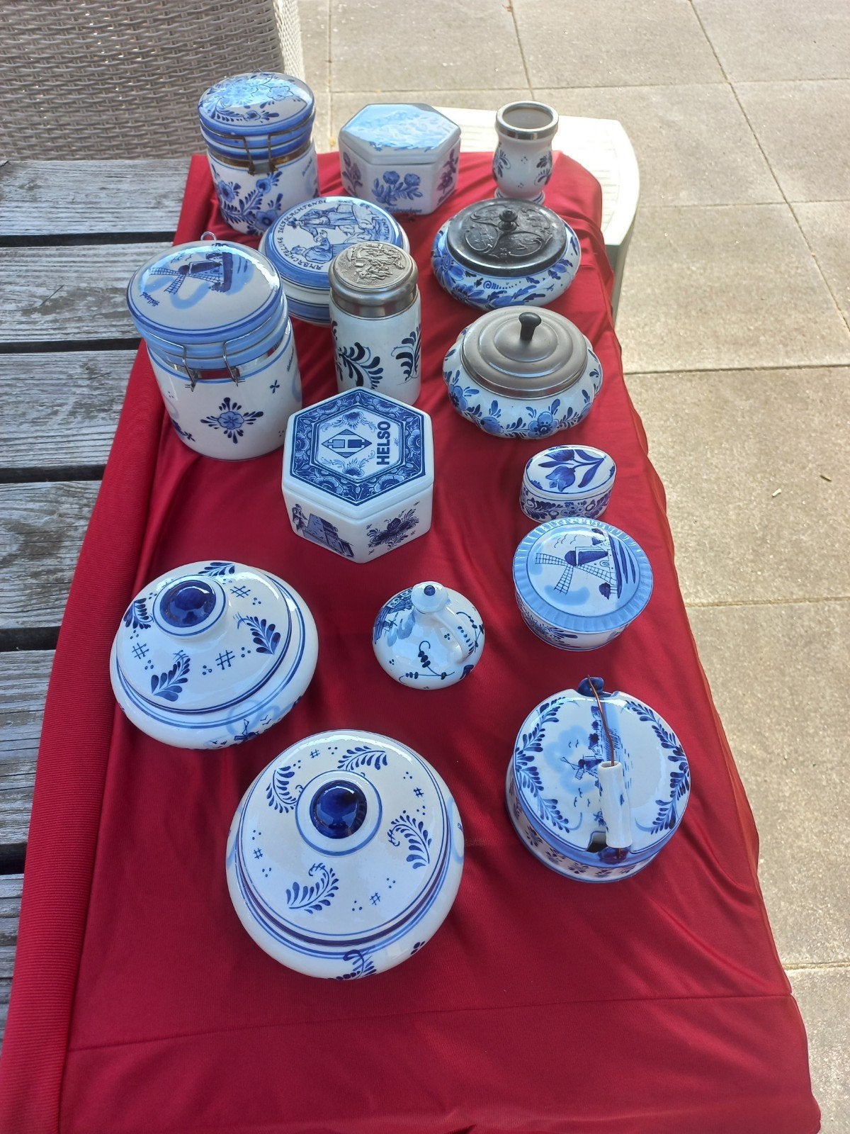 Grote collectie Delfts Blauw aardewerk, Ophalen of Verzenden