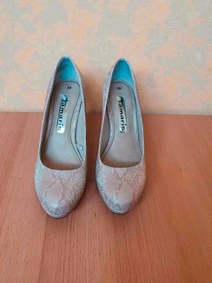 Pumps hogehakken Roze-zilver maat 38, Tamaris, Pumps, Nieuw, Ophalen of Verzenden