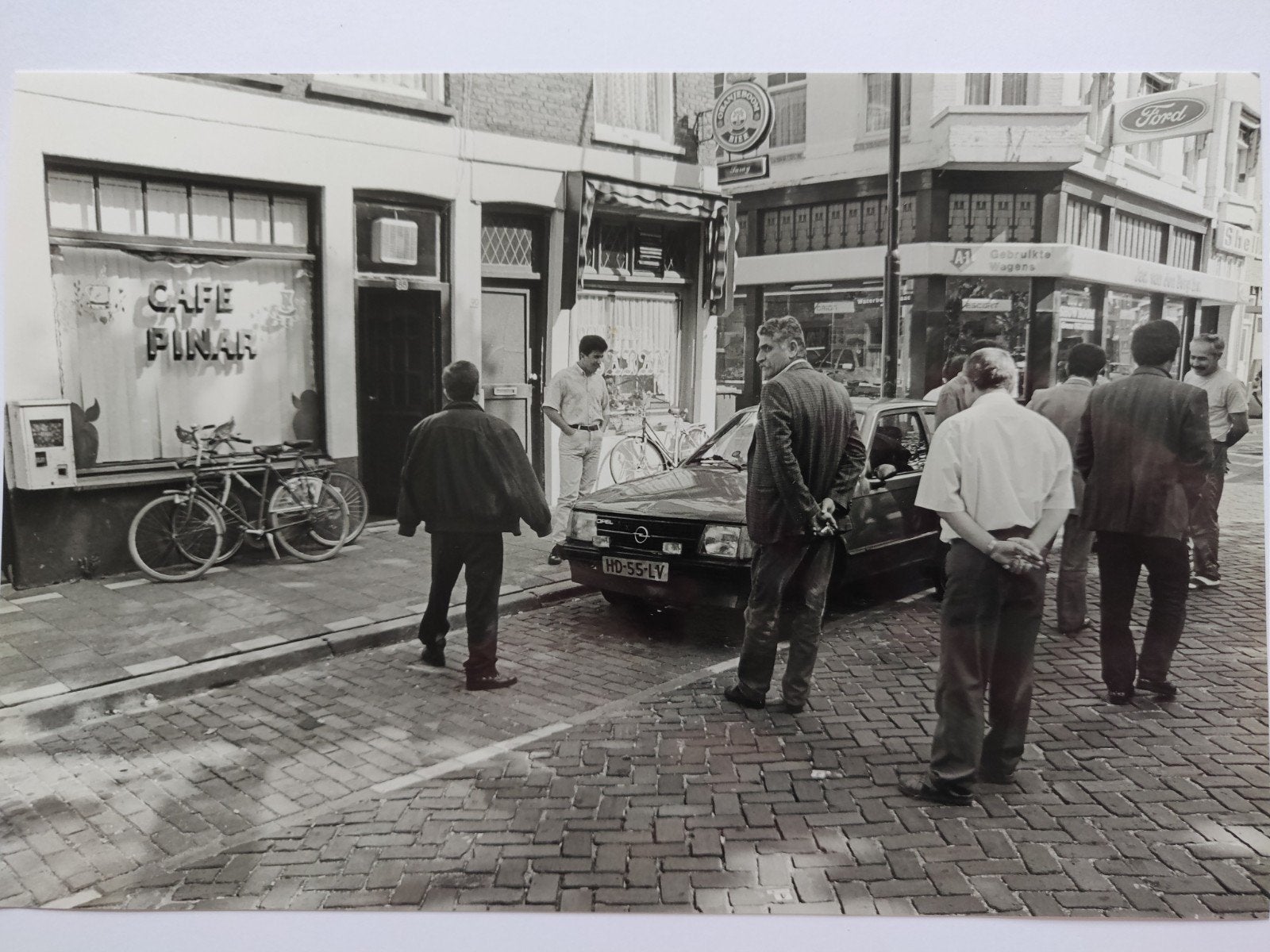 B517 Cafe Pinar 23x15, Verzamelen, Foto's en Prenten, Gebruikt, Overige onderwerpen, Voor 1940, Ophalen of Verzenden