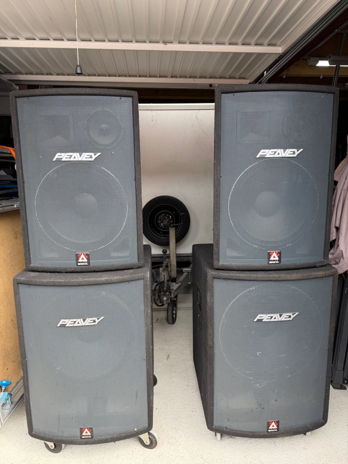 Peavey HiSys 5 RX en HiSys 118 T4X Speakerset, Gebruikt, Speakerset, Peavey, Ophalen of Verzenden