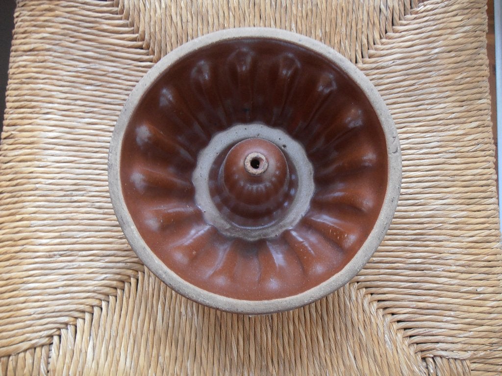 Vintage puddingvorm/tulband   keramiek, Ophalen of Verzenden