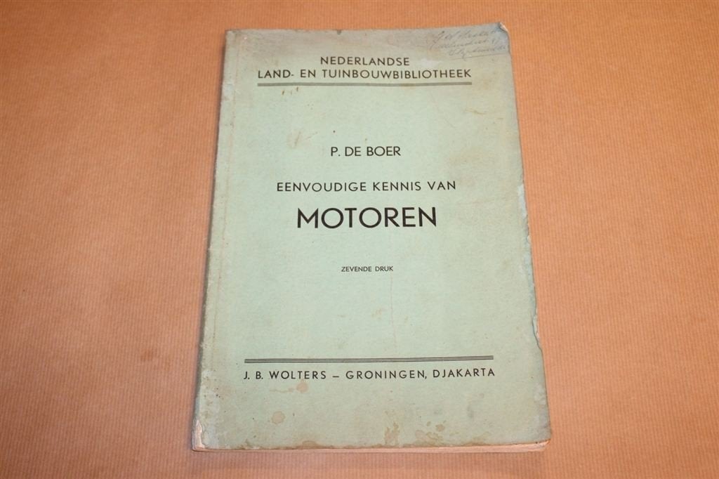 Eenvoudige kennis van motoren - Oude uitgave 1956, Boeken, Ophalen of Verzenden, Gelezen, Bouwkunde