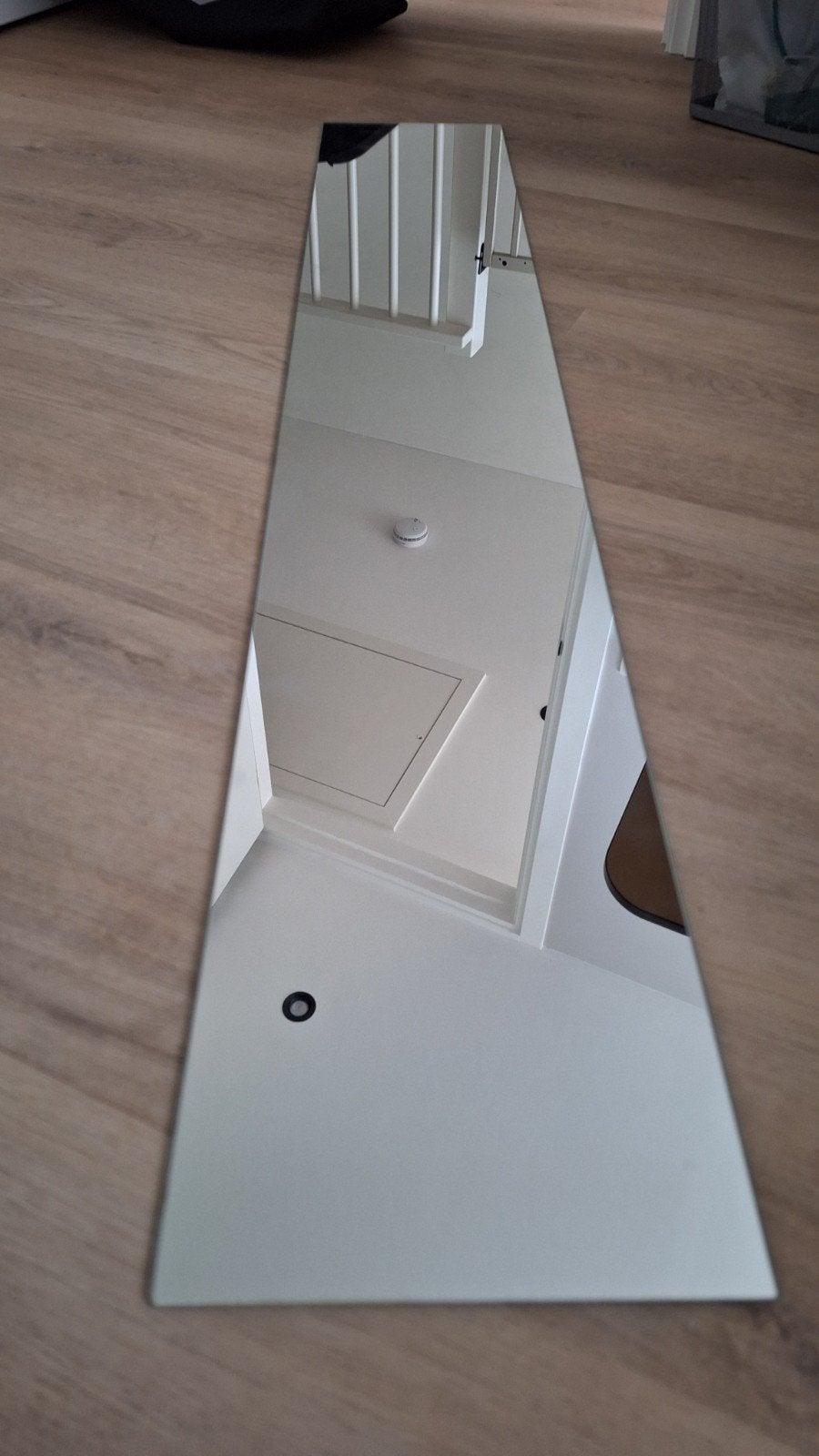 Ikea Febro spiegel 20x120 cm met bevestigingsmateriaal, Minder dan 50 cm, 100 tot 150 cm, Ophalen of Verzenden, Zo goed als nieuw