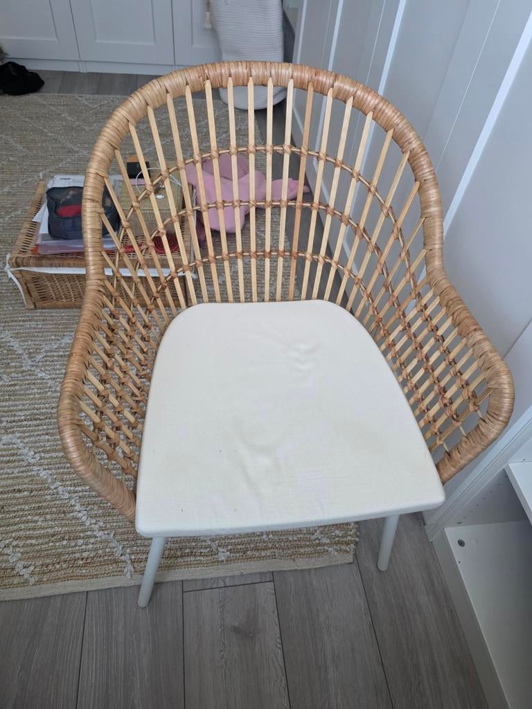 Ikea Norna stoel met kussen, Ophalen, Gebruikt, Hout