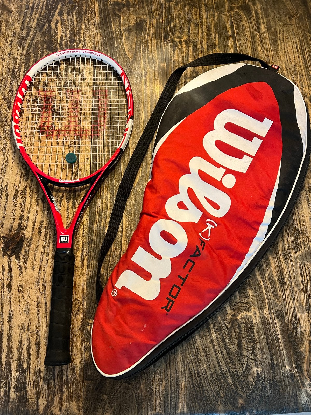 Wilson NANO Carbon Tennisracket met hoes, Ophalen, Gebruikt, L4, Wilson