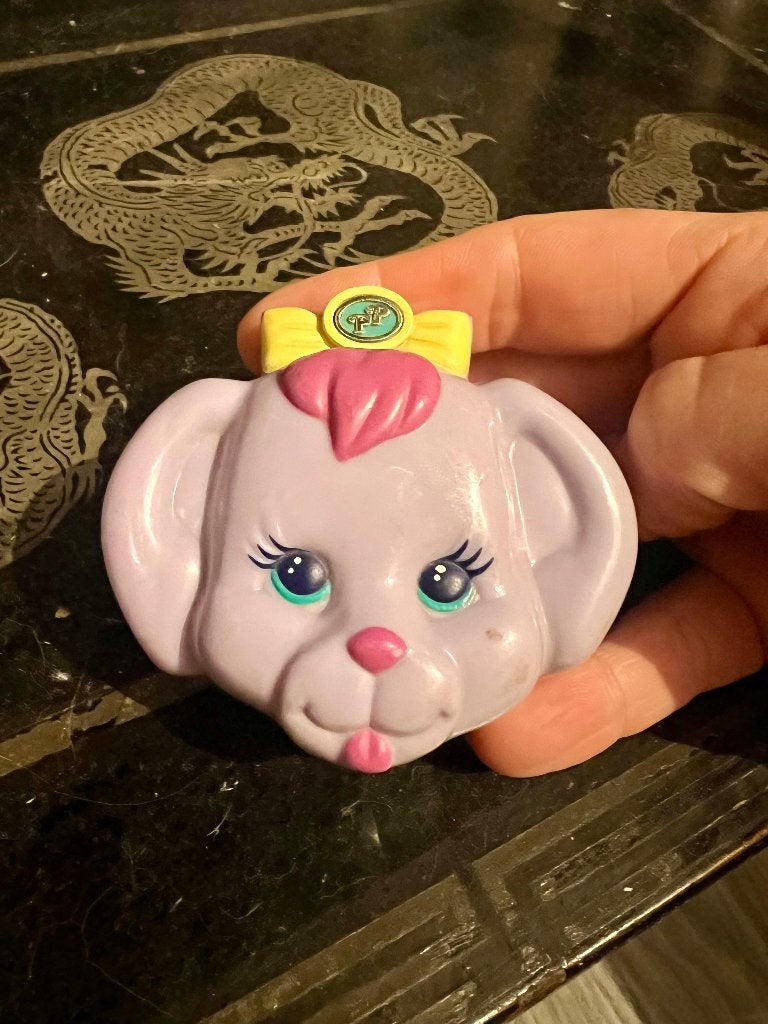 Vintage BlueBird polly pocket Dazzling Dog Show huisje hond, Ophalen of Verzenden, Gebruikt