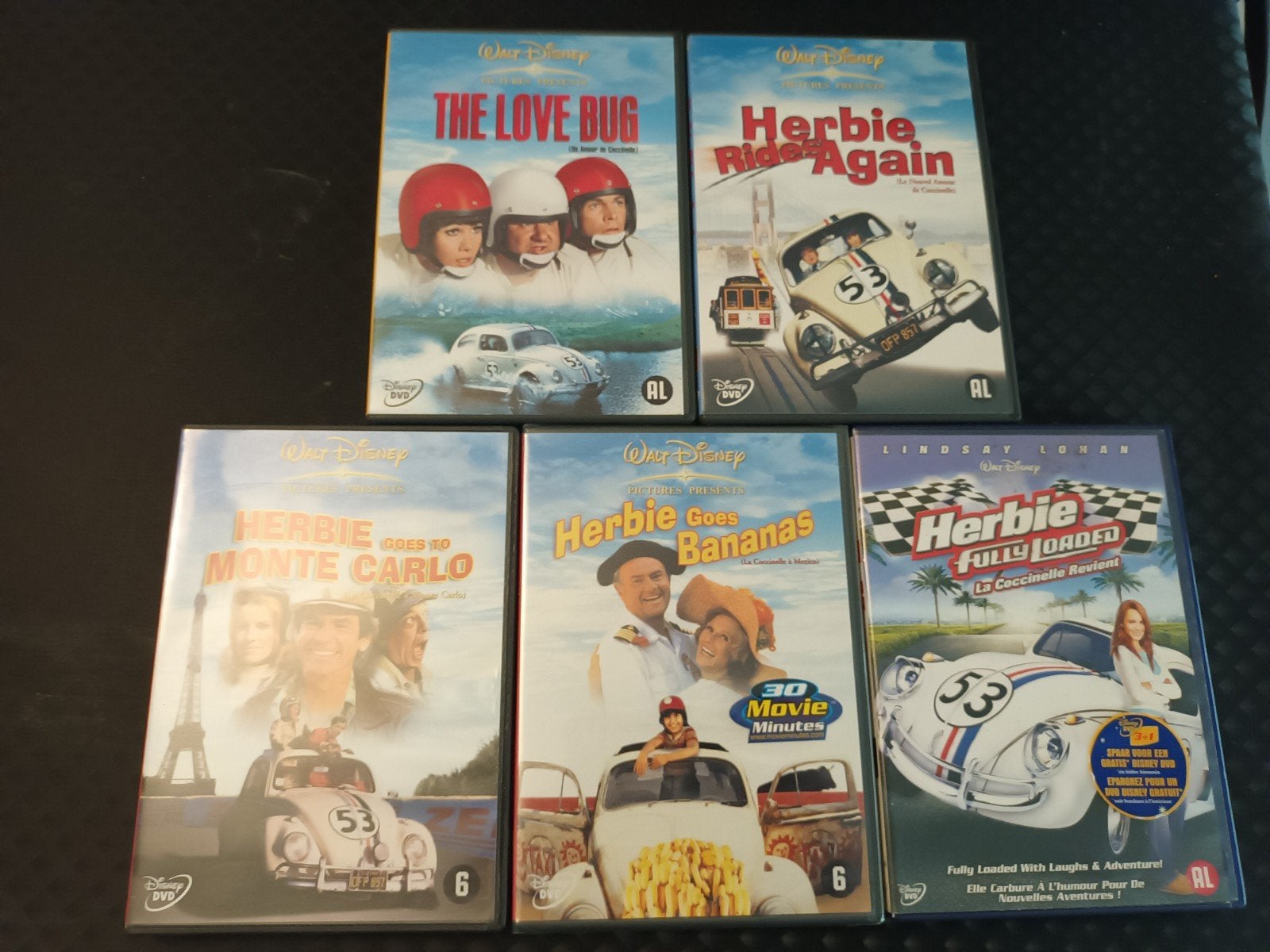 dvd complete reeks Herbie, Alle leeftijden, Verzenden, Zo goed als nieuw, Komedie