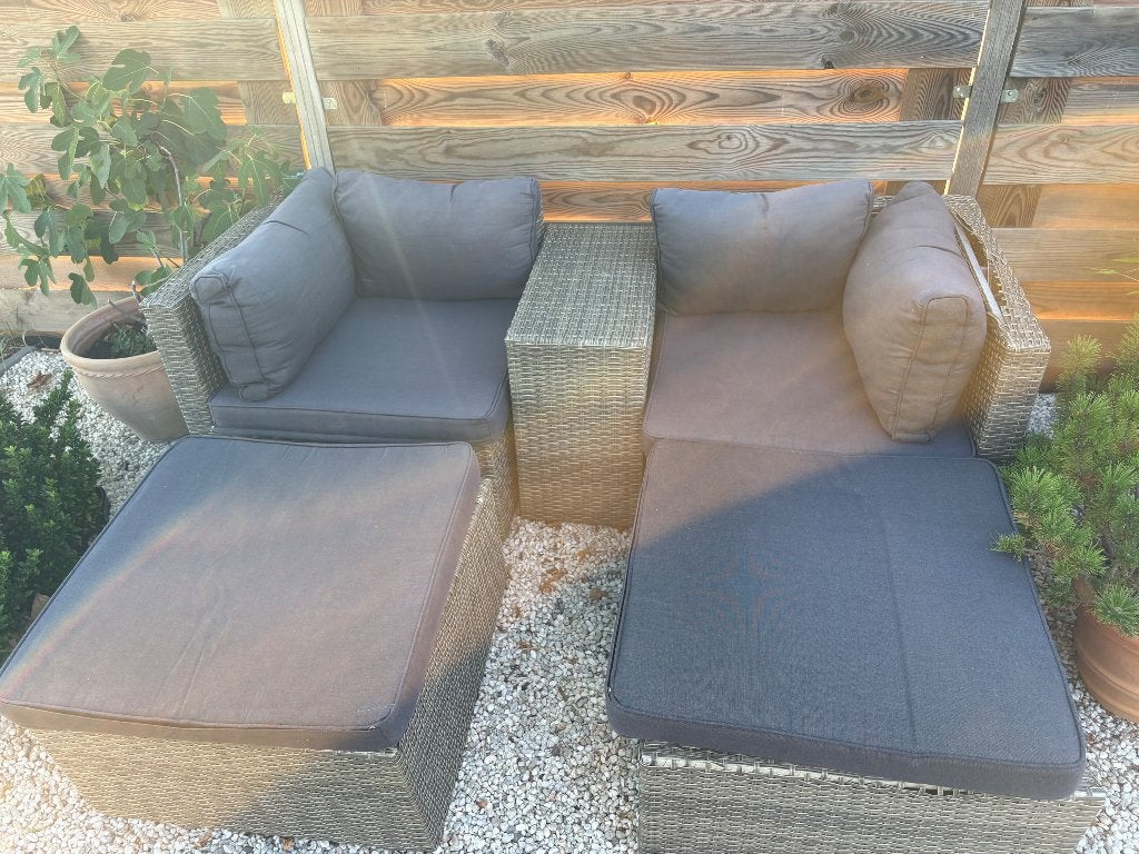 Lounge set twee delen GRATIS, Tuin en Terras, Tuinsets en Loungesets, Kunststof, Gebruikt, Loungeset, Ophalen