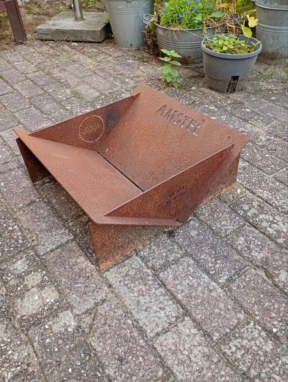 Amstel Vuurkorf - Cortenstaal, Ophalen, Gebruikt, Vuurkorf