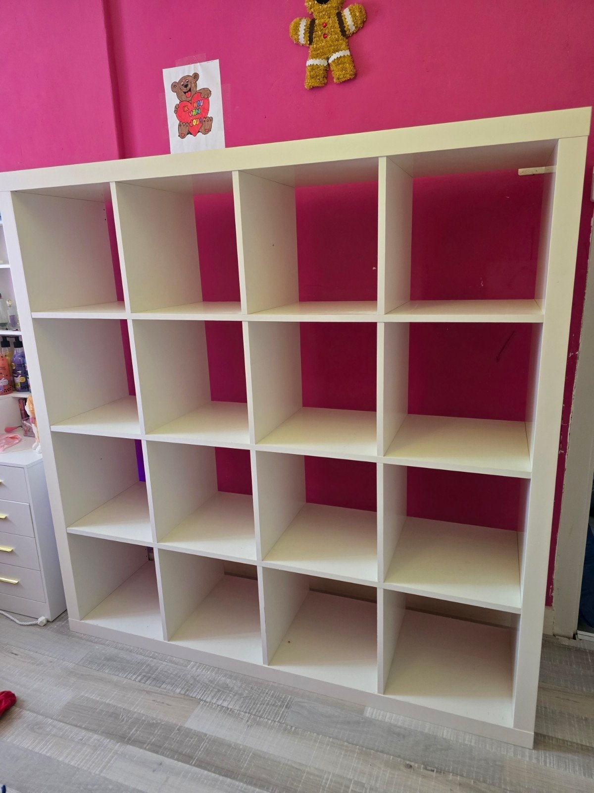 IKEA Kallax Kast 4x4 - Wit, Ophalen, Zo goed als nieuw