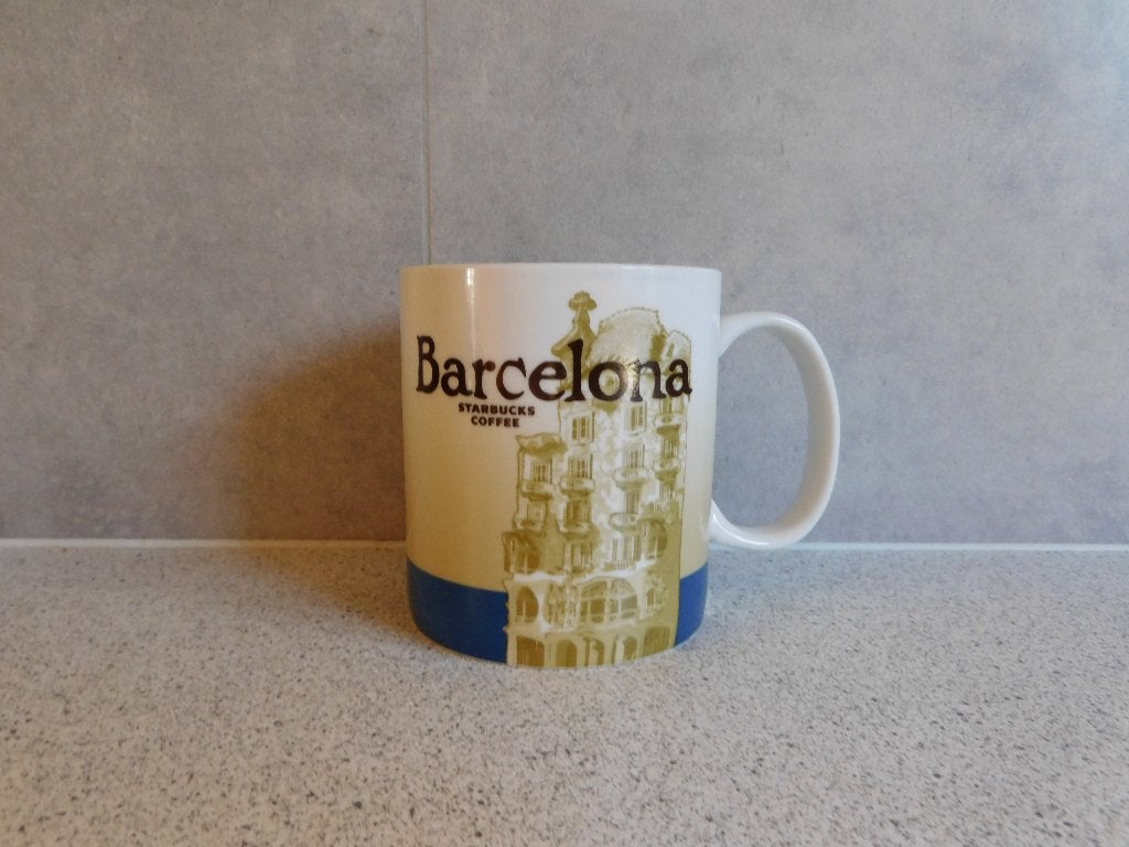 Mok 473 ml. 2008 Barcelona Collector Series  Starbucks, Zo goed als nieuw, Overige stijlen, Starbucks, Porselein