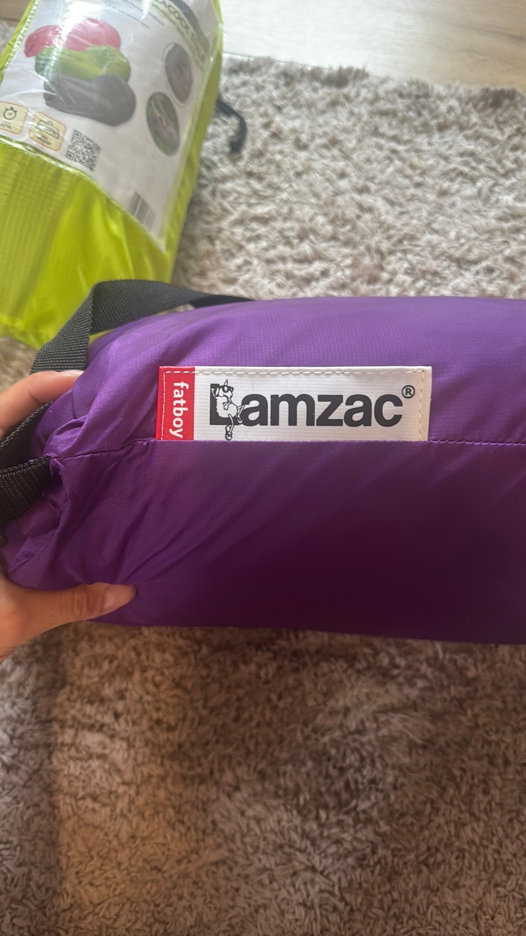 Lamzac fatboy luchtbed, Ophalen of Verzenden, Zo goed als nieuw