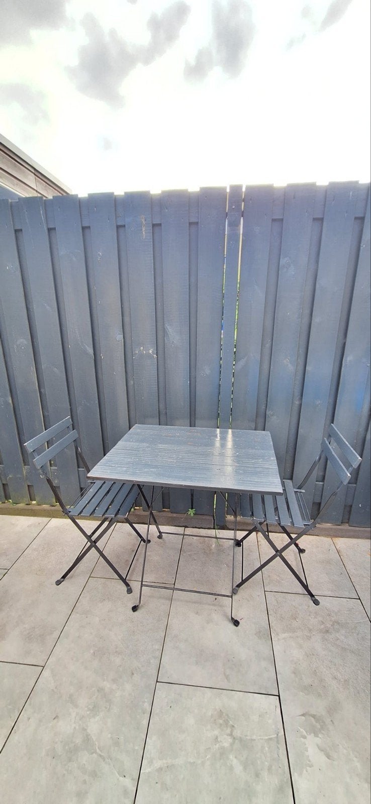 Compacte Tuin/Balkon set - Ideaal voor kleine ruimtes, Gebruikt, Hardhout, Bijzettafel, Tuinset