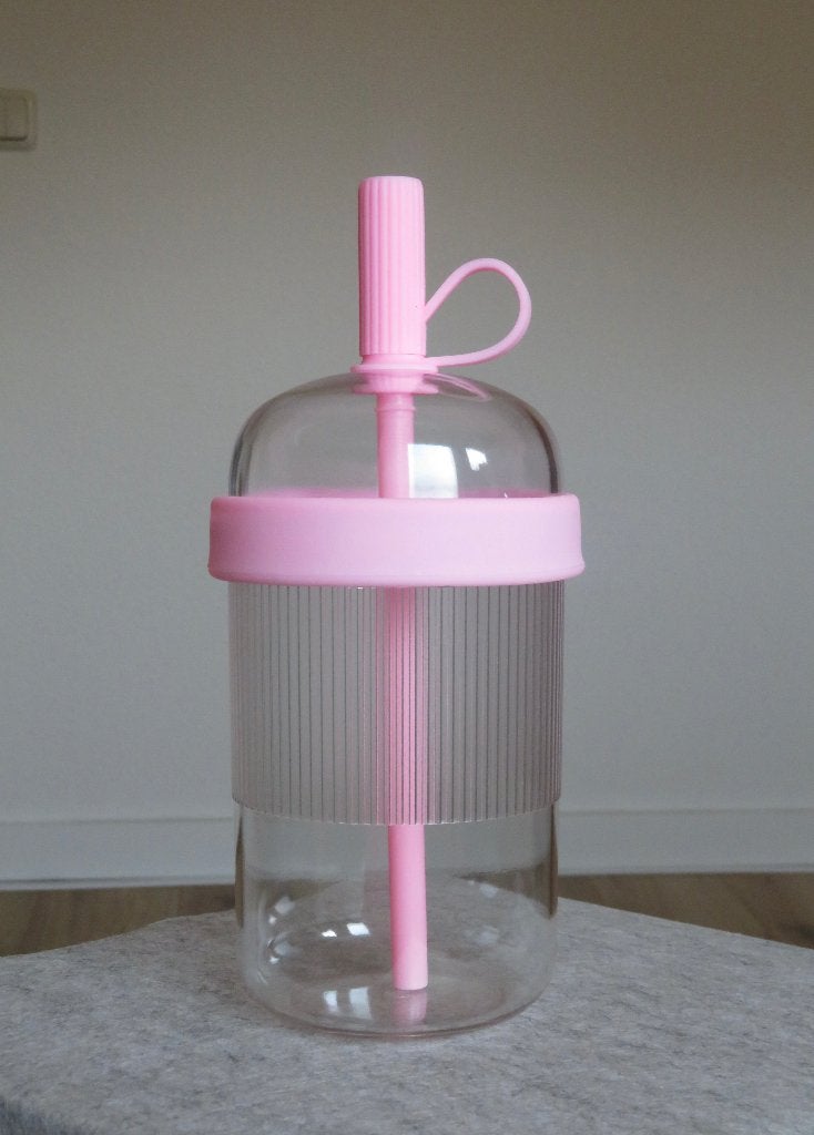 Nespresso reisbeker dupe roze, Glas of Glazen, Kunststof, Overige merken, Nieuw