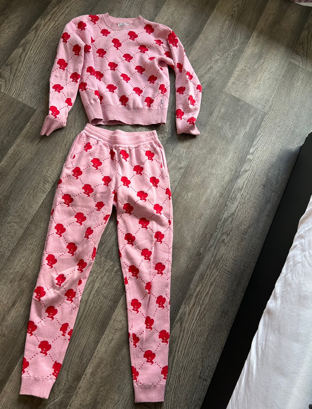 Reinders set roze/rood, maat XXS, Ophalen of Verzenden, Zo goed als nieuw, Maat 34 (XS) of kleiner, Rood
