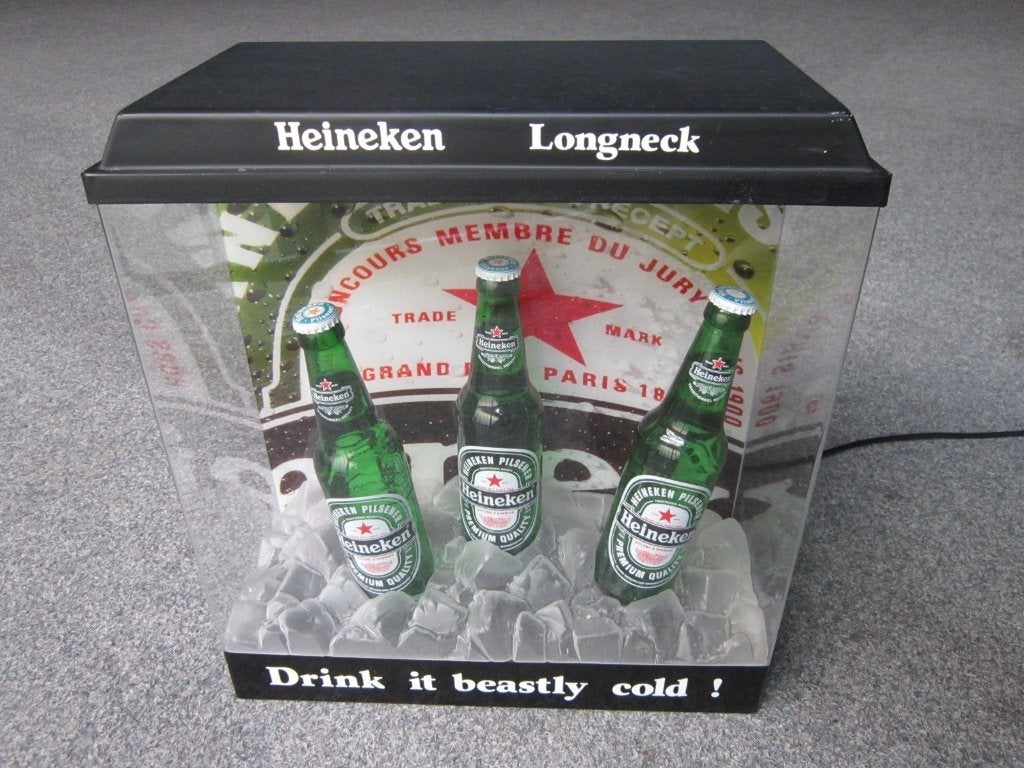 HEINEKEN BIER LICHTRECLAME, Ophalen, Zo goed als nieuw, Overige typen, Heineken