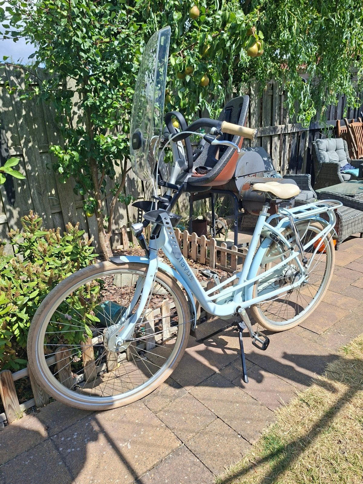Batavus Mambo mamafiets incl Yepp voorzitje en scherm, Ophalen, Gebruikt, Batavus