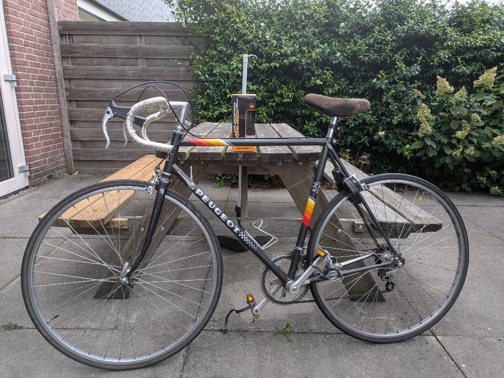 Retro dames racefiets (Peugeot), Fietsen en Brommers, Fietsen | Dames | Sportfietsen en Toerfietsen, 28 inch, Gebruikt, 10 tot 15 versnellingen