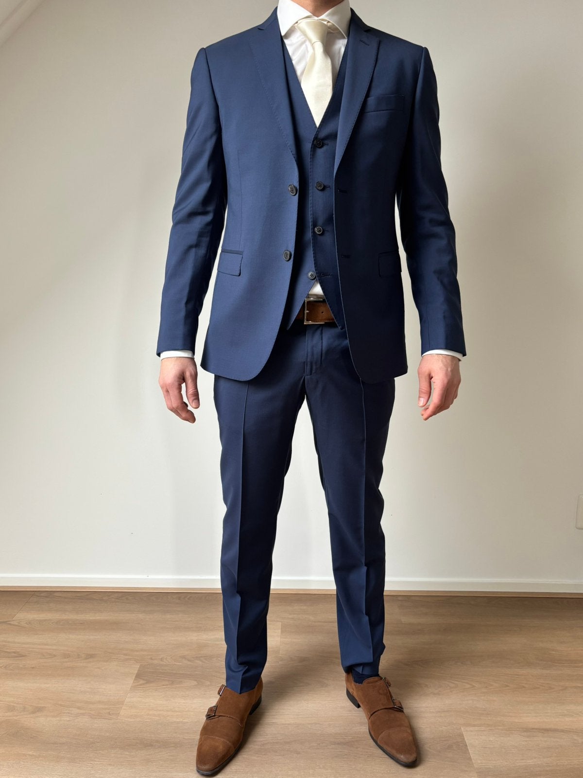 Lab Pal Zileri pak heren maat 48, Kleding | Heren, Ophalen, Zo goed als nieuw, Maat 48/50 (M), Blauw