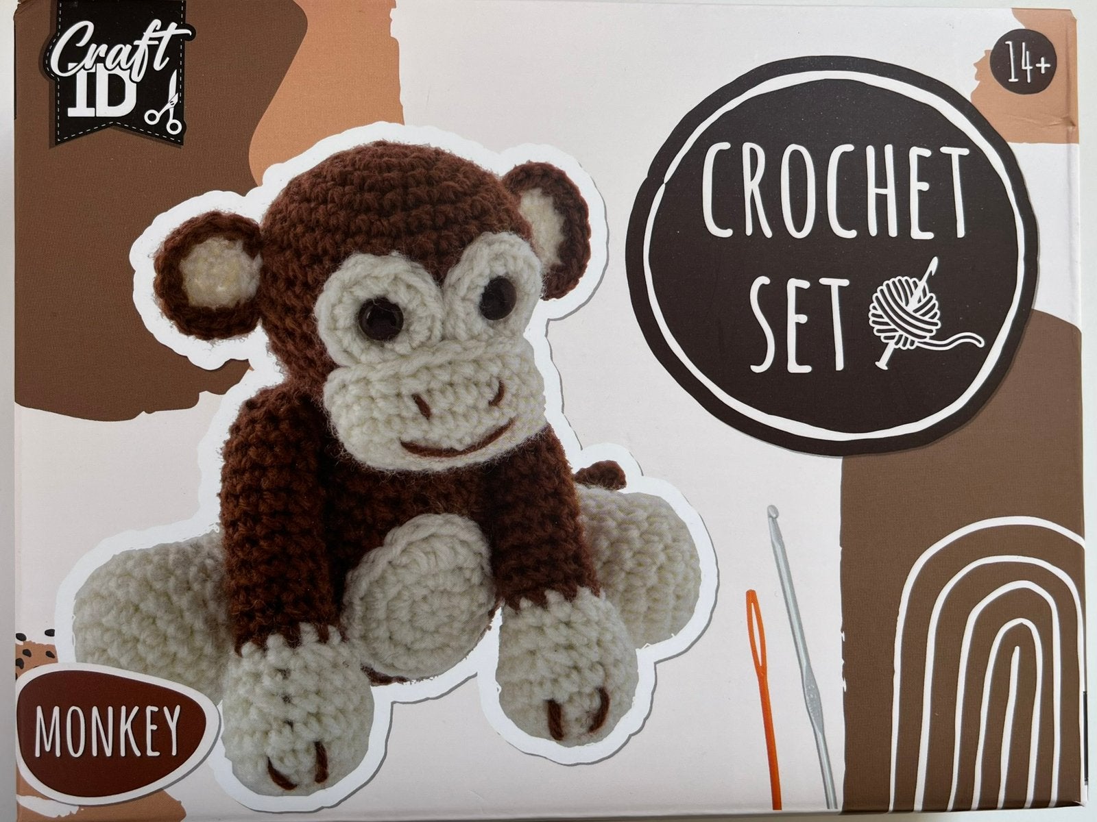 Craft ID Haakpakket Aapje / Nieuw in Doos, Ophalen of Verzenden, Nieuw, Haken