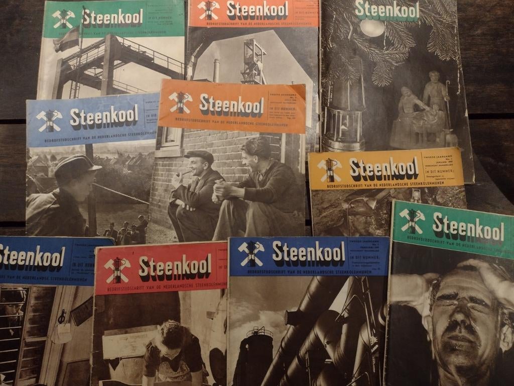 10x Bedrijfsblad Steenkolenmijnen 1946-1947 (Gebruikt), Boeken, Tijdschriften en Kranten, Ophalen of Verzenden, Gelezen, Overige typen