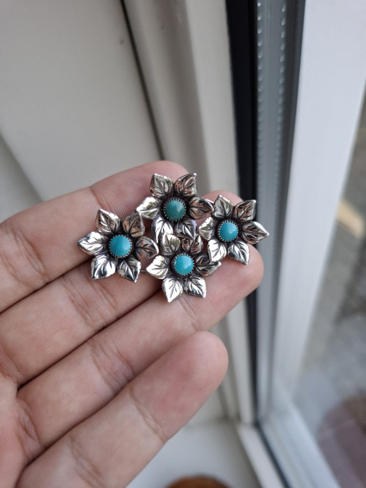 Navajo broche, Ophalen of Verzenden, Zilver