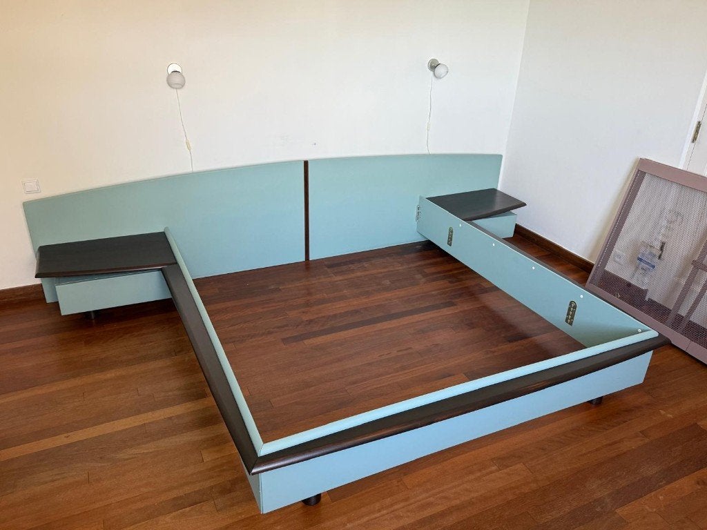 bed met aupingspiralen, Huis en Inrichting, Slaapkamer | Bedden, Ophalen, Overige kleuren, Tweepersoons, 180 cm