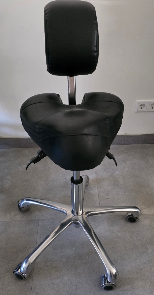 Werkkruk / tabouret te koop, Ophalen, Gebruikt, Zwart, Bureaustoel