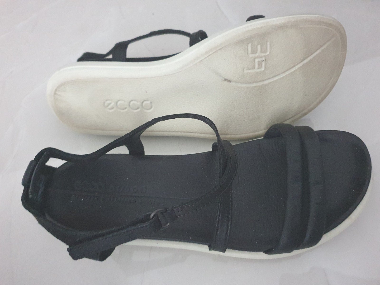 Ecco sandalen maat 39 - Zwart, Kleding | Dames, Ecco, Zwart, Zo goed als nieuw, Sandalen of Muiltjes