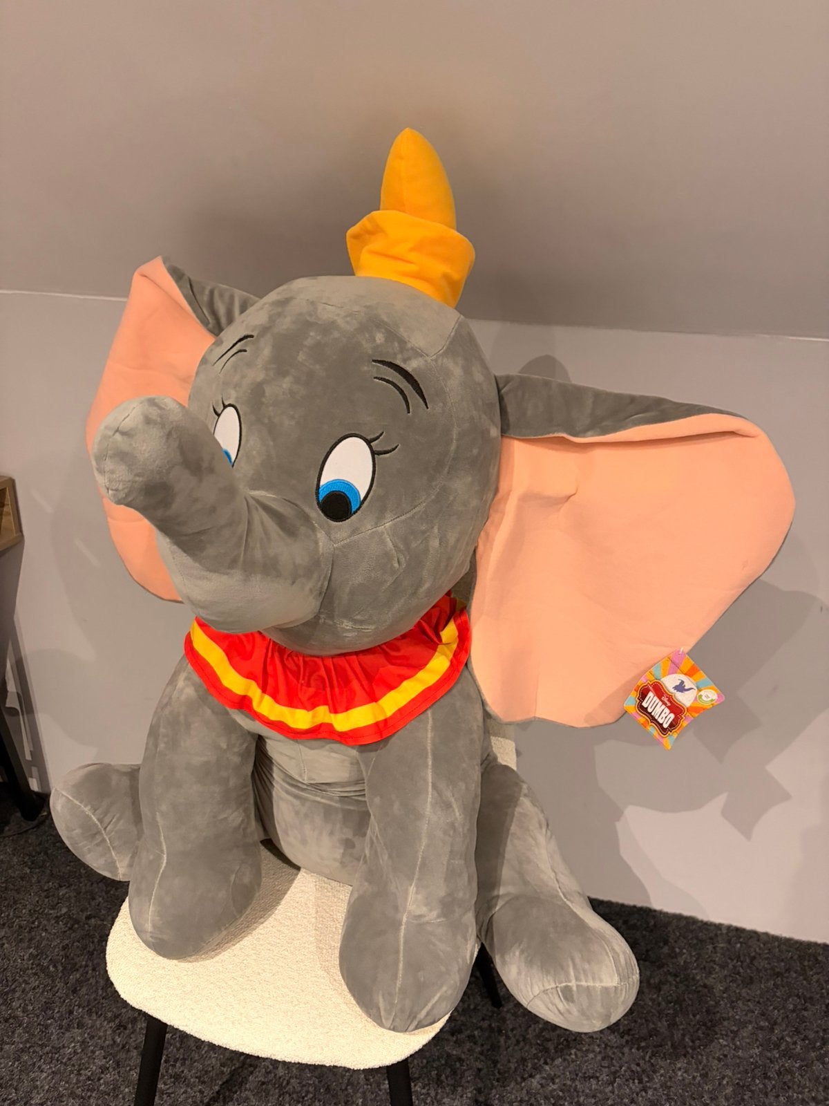 Grote Disney Dumbo knuffel - Zo goed als nieuw, Ophalen, Disney, Grijs, Olifant