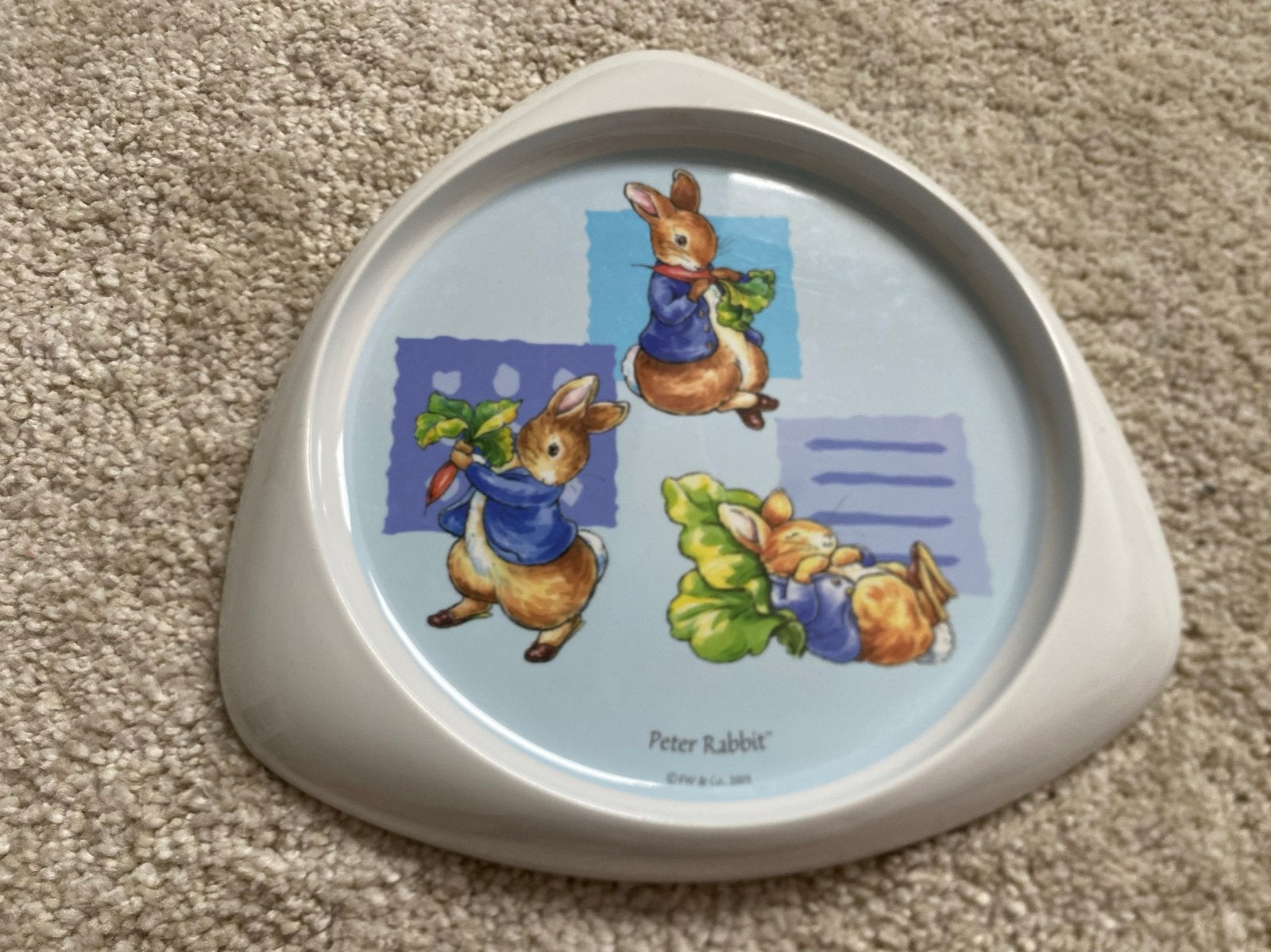 Peter Rabbit kinderbordje.Nieuwstaat, Ophalen of Verzenden, Gebruikt