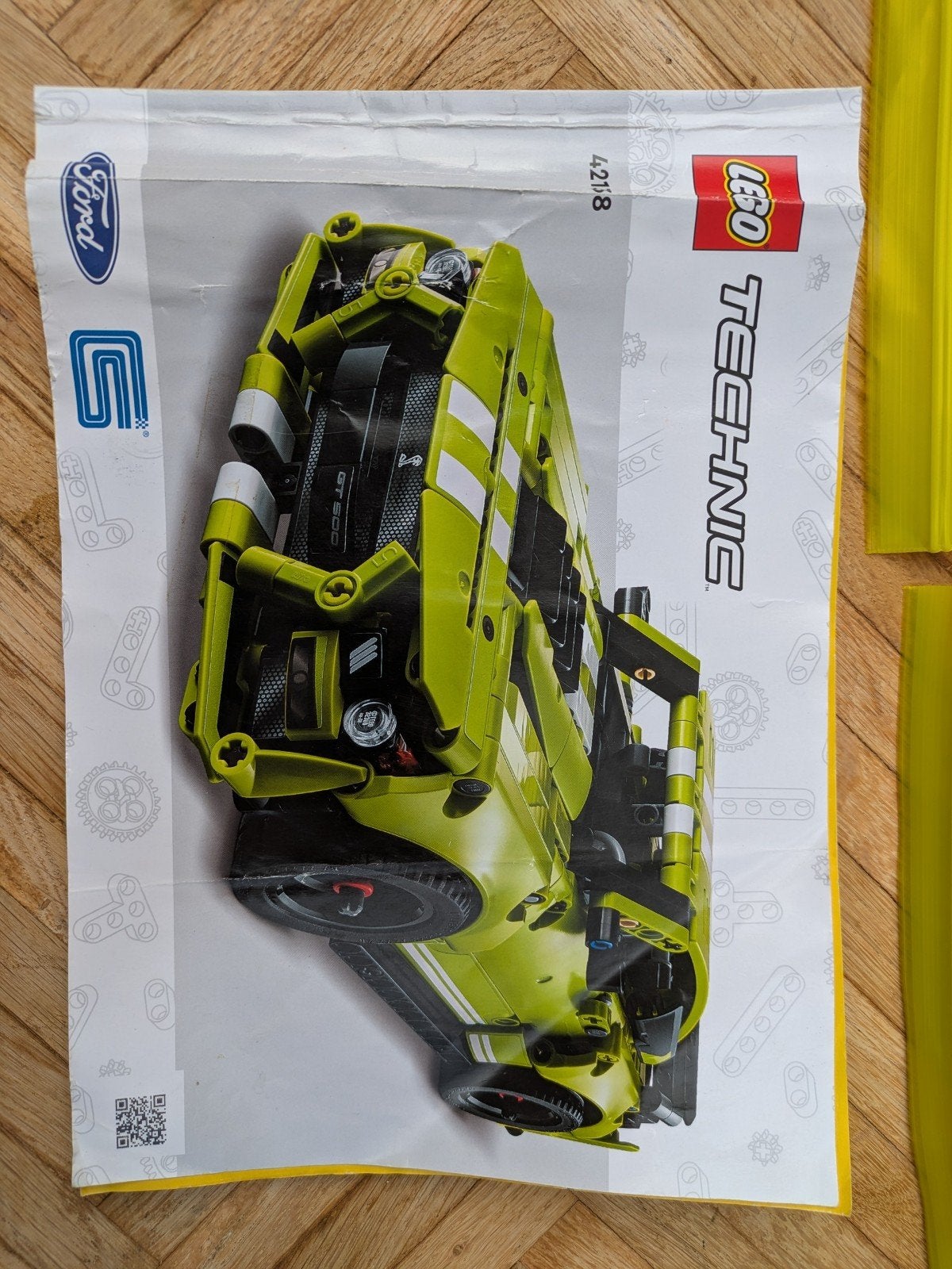 Lego Technic Ford Mustang Shelby GT500 42138, Ophalen of Verzenden, Zo goed als nieuw, Overige merken