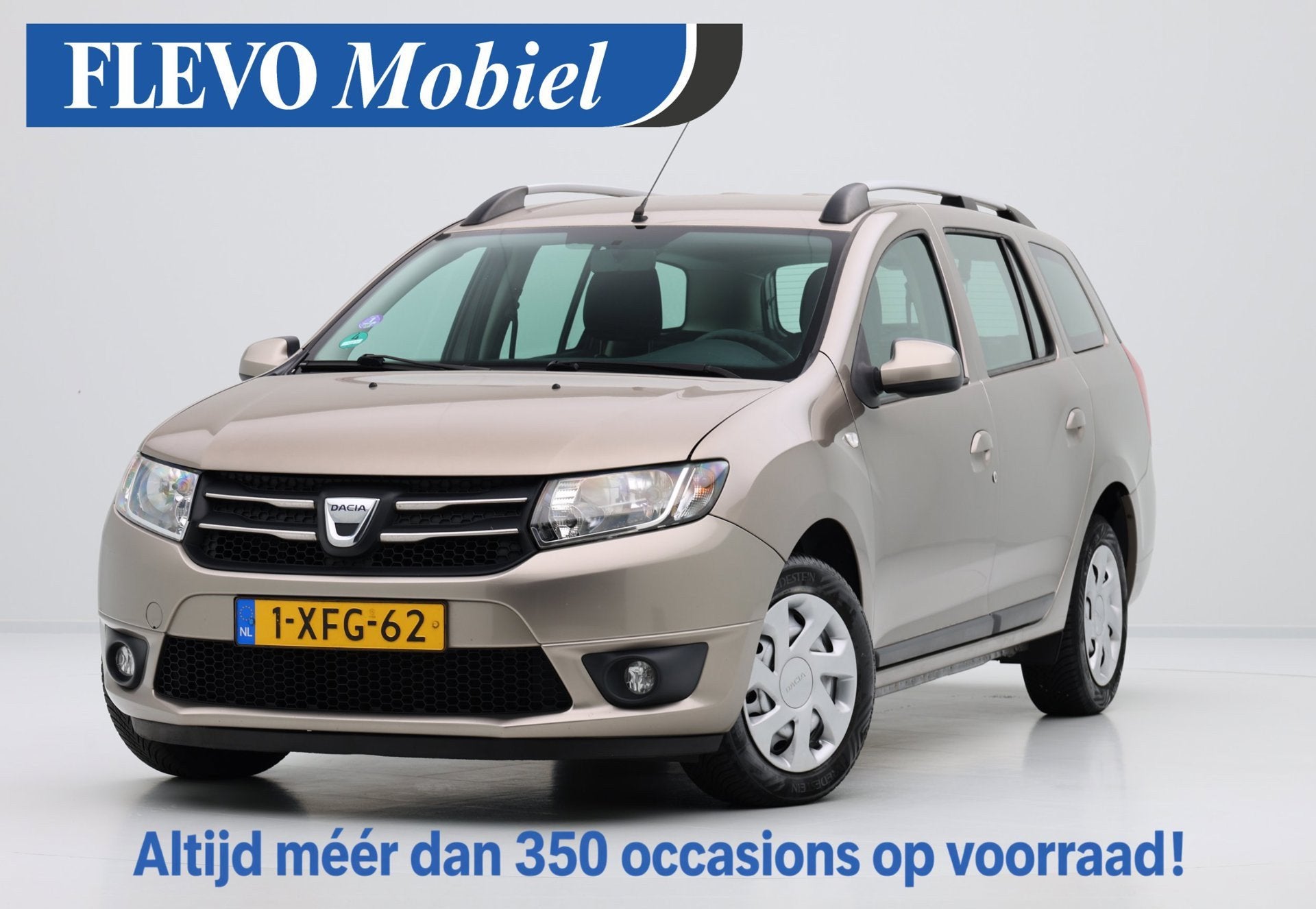 Dacia Logan MCV 0.9 TCe Lauréate Navi|Airco, Auto's, Voorwielaandrijving, Stof, Bruin, Origineel Nederlands