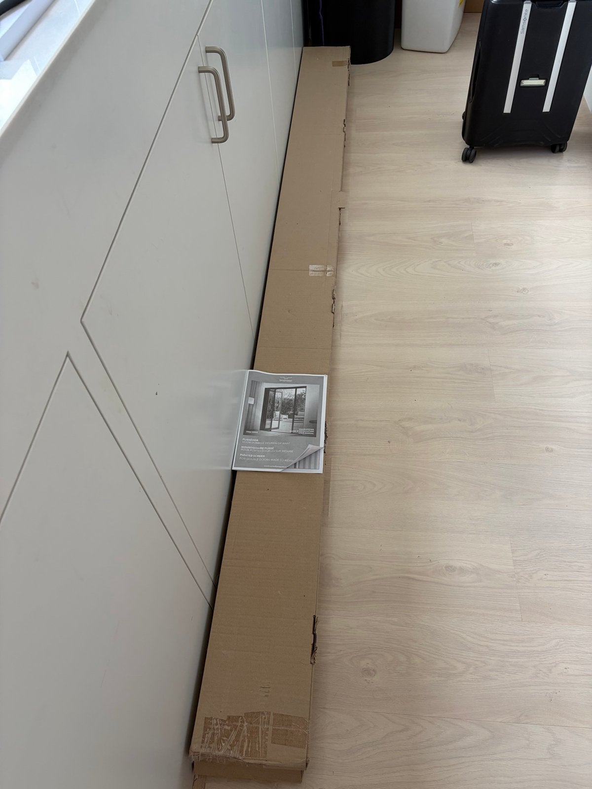 Nieuwe plissé hordeur voor dubbele openslaande deuren, Ophalen, Kunststof, Hordeur, Nieuw