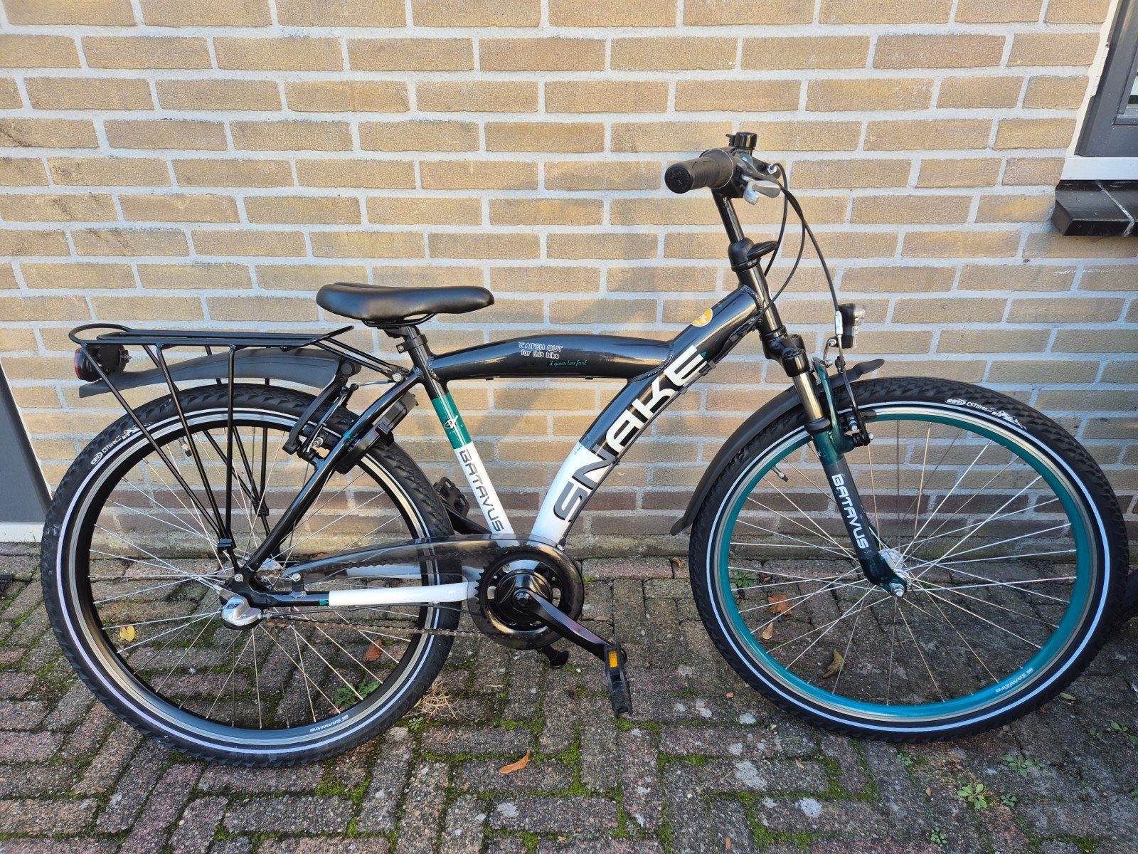 Batavus Snake 26 inch (43) - Zeer nette - Jongensfiets, Terugtraprem, Batavus Snake Alpina Trial Yabber cube bulls loekie sparta