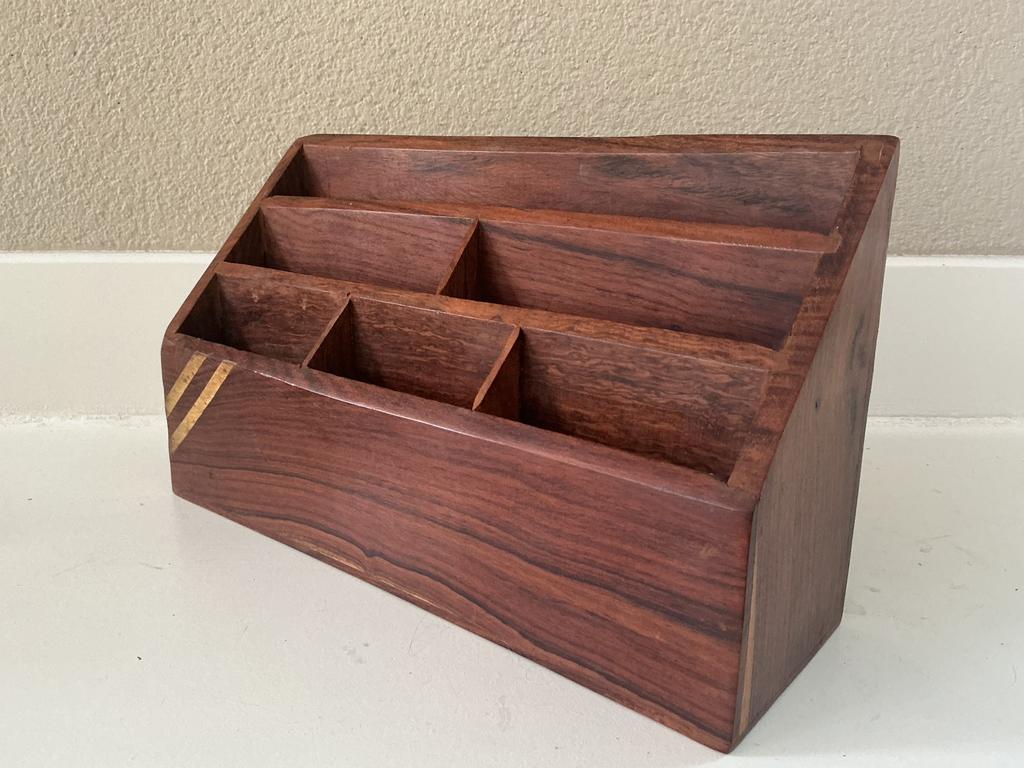 Antieke Grote Houten Brievenbak Bureau postbak, Huis en Inrichting, Ophalen of Verzenden, Zo goed als nieuw, Minder dan 50 cm