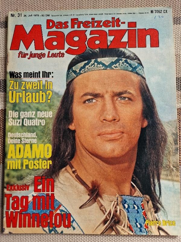 Das Freizeit Magazin, juli 1976, Beatles, Adamo, Winnetou, Verzamelen, Ophalen of Verzenden, Gebruikt, Boek, Tijdschrift of Artikel