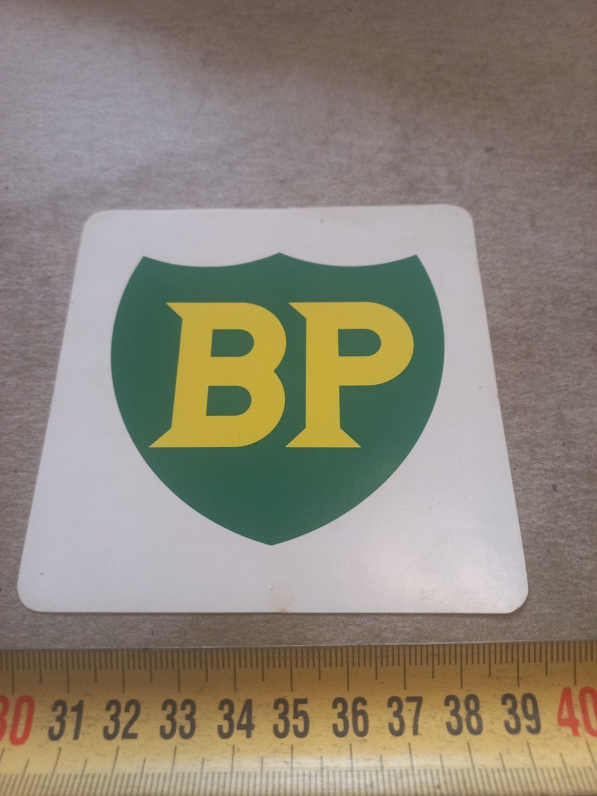 Vintage BP logo sticker, Ophalen of Verzenden, Gebruikt