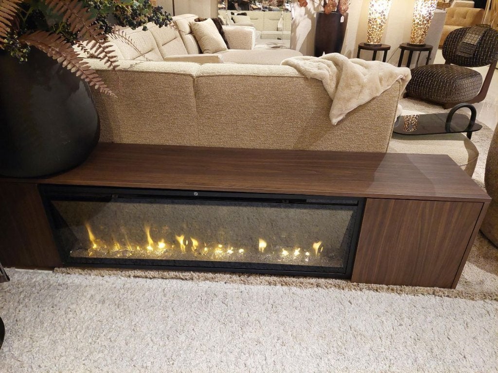 tv meubel, openhaard, hotel sjiek, stoer en sober., Ophalen, Overige materialen, Nieuw, 200 cm of meer