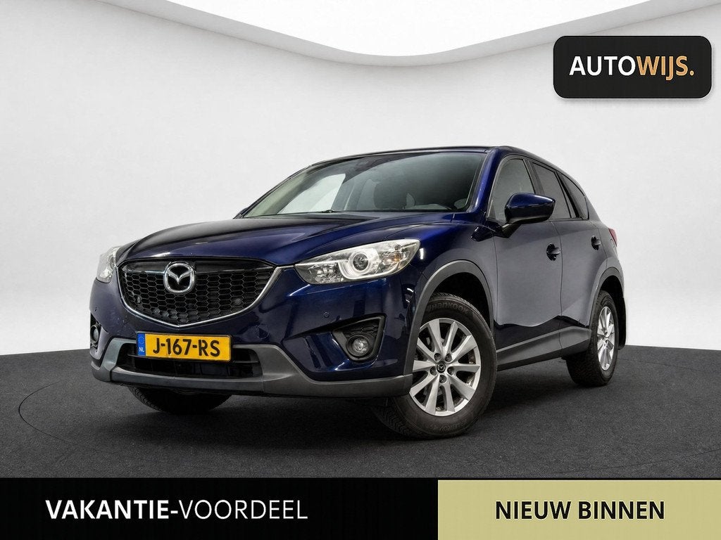 Mazda CX-5 2.0 TS+ 2WD|CLIMA|NAVI|PDC|GOED ONDERHOUDEN, Auto's, Voorwielaandrijving, Stof, 4 cilinders, Blauw