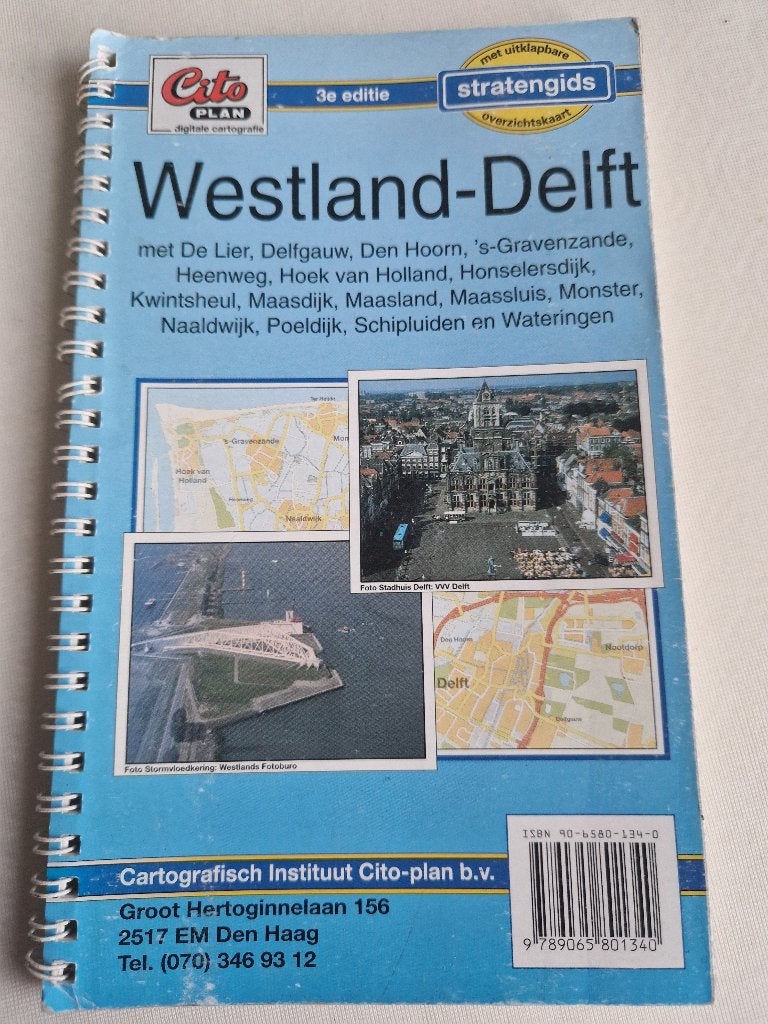 CITO Stratenboek WESTLAND DELFT, Ophalen, Zo goed als nieuw, 1800 tot 2000, Landkaart