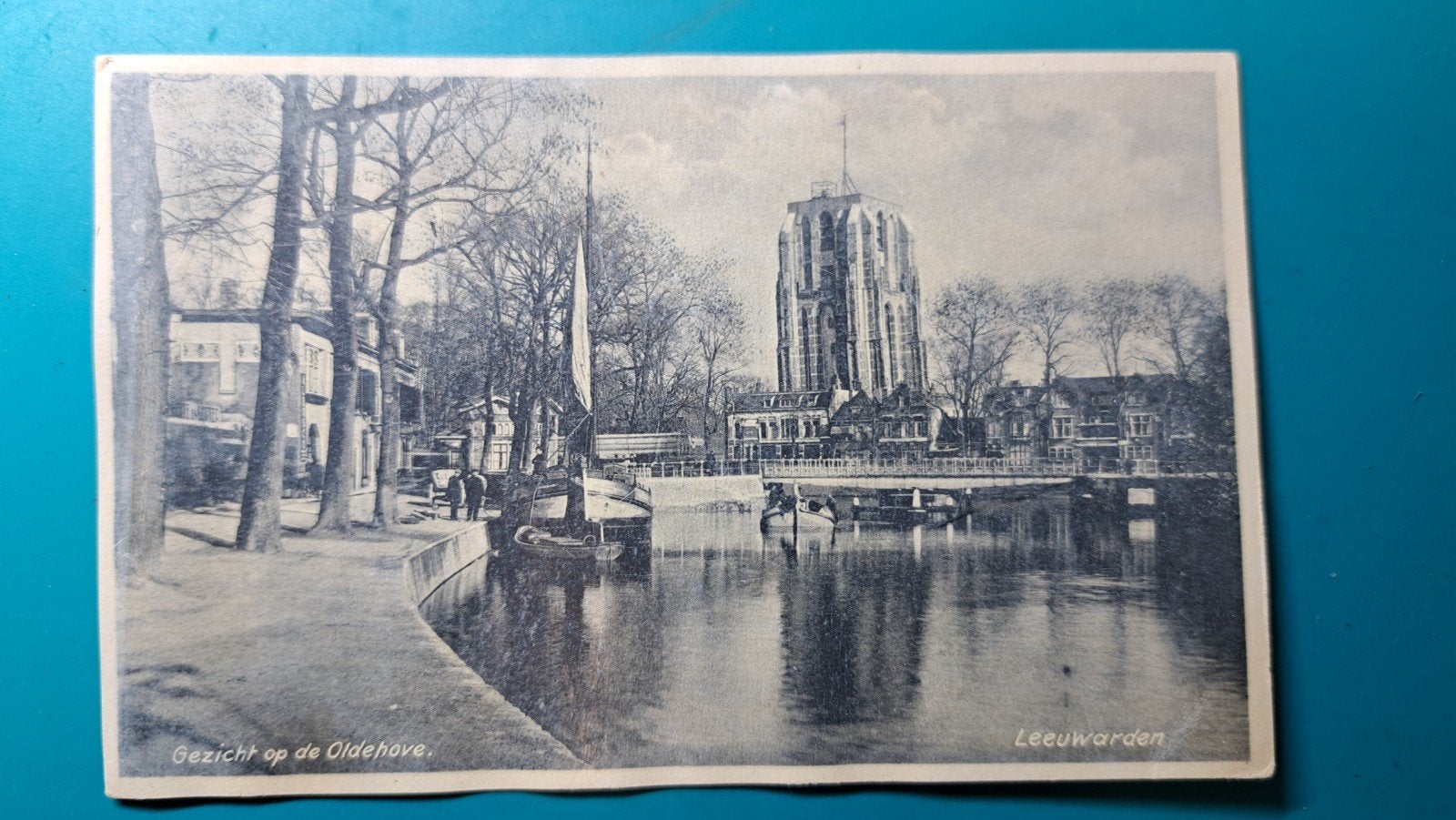 Leeuwarden gezicht op Oldehove, Verzamelen, Ophalen of Verzenden, Voor 1920, Ongelopen, Friesland
