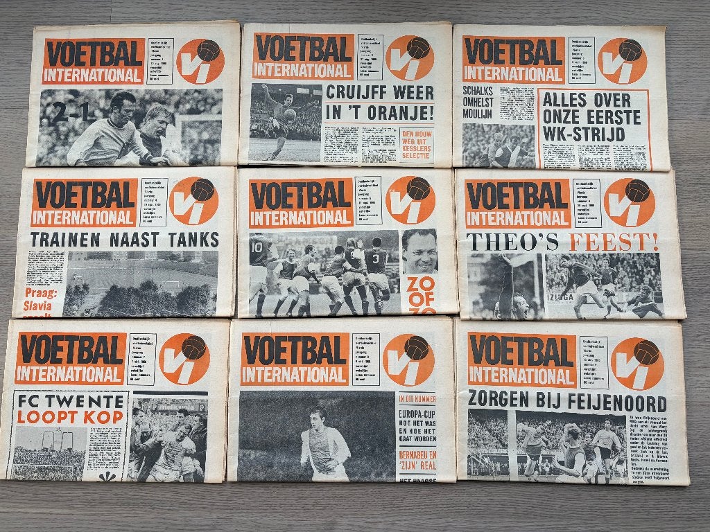 Voetbal International vierde jaargang(1968) nr. 1 t/m 20, Ophalen of Verzenden, Gebruikt, Overige binnenlandse clubs, Boek of Tijdschrift