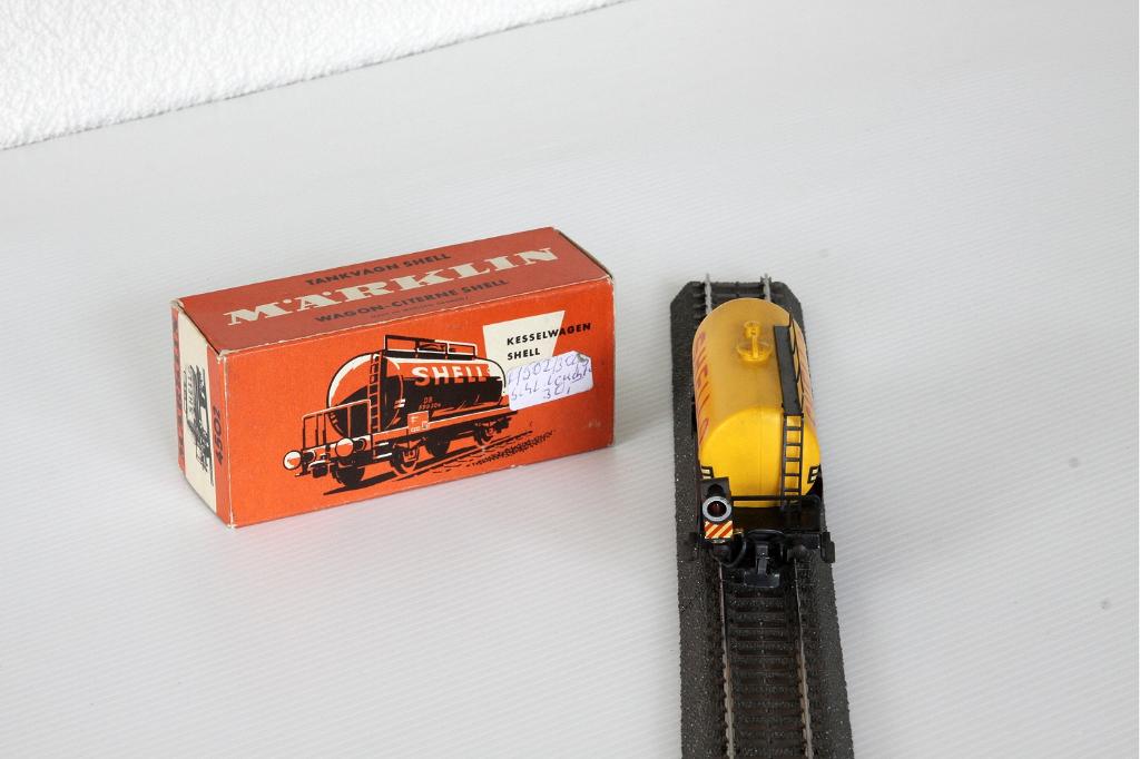 Marklin 4502 Shell wagen in ovp met sluitlicht in ovp, Hobby en Vrije tijd, Modeltreinen | H0, Wisselstroom, Wagon, Ophalen of Verzenden