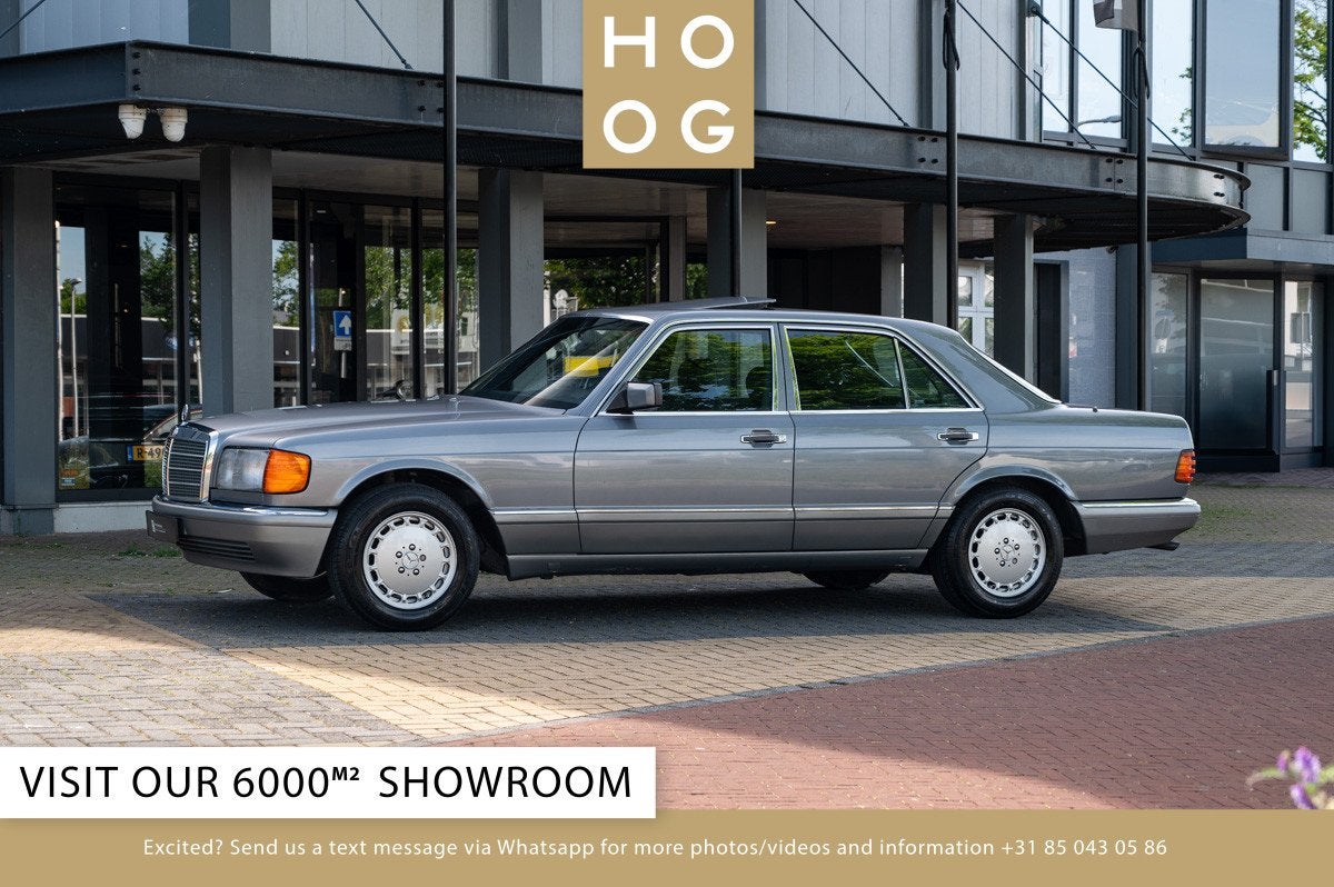 Mercedes-Benz S-Klasse 300SE (bj 1987, automaat), Auto's, Mercedes-Benz, Automaat, Gebruikt, Overige kleuren, Leder