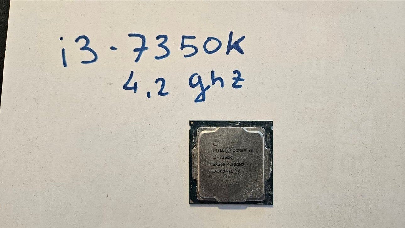 2x CPU: intel i3-7350K 4n intel i3-4150, LGA 1151, Ophalen of Verzenden, Zo goed als nieuw, Intel Core i3-7350K
