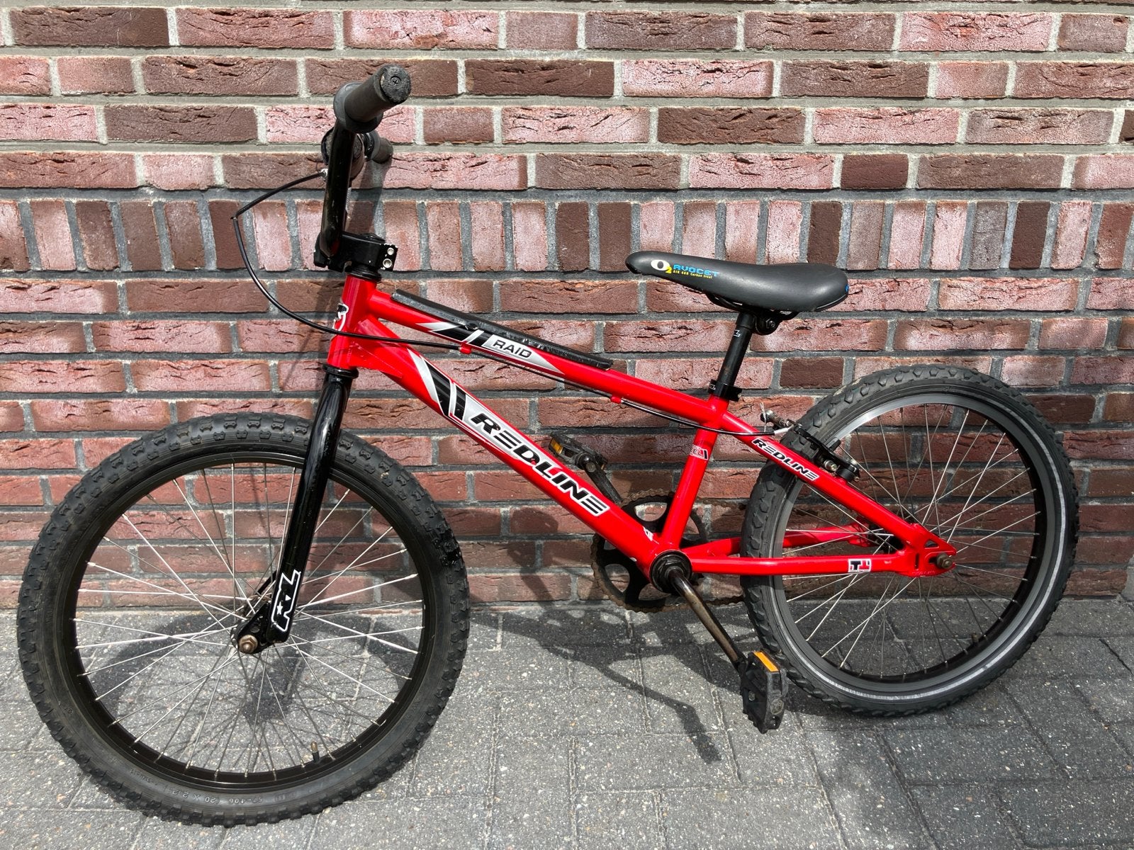 Redline Raid BMX Fiets - Rood, gebruikt in goede staat, Fietsen en Brommers, Gebruikt, Staal, Velgrem, Ophalen of Verzenden